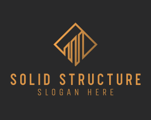 Golden Diamond Residence logo design