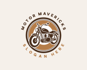 Motocross Motorcycle Rider logo design