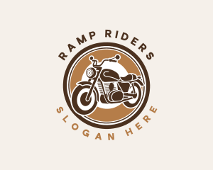 Motocross Motorcycle Rider logo design