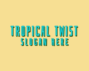 Tropical Island Beach logo design