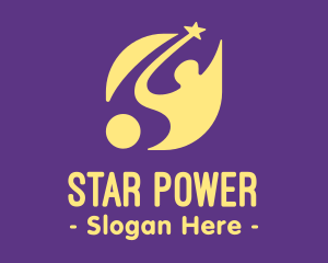 Yellow Human Star logo