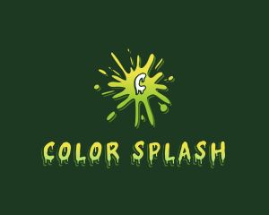 Slime Paint Splash  logo design