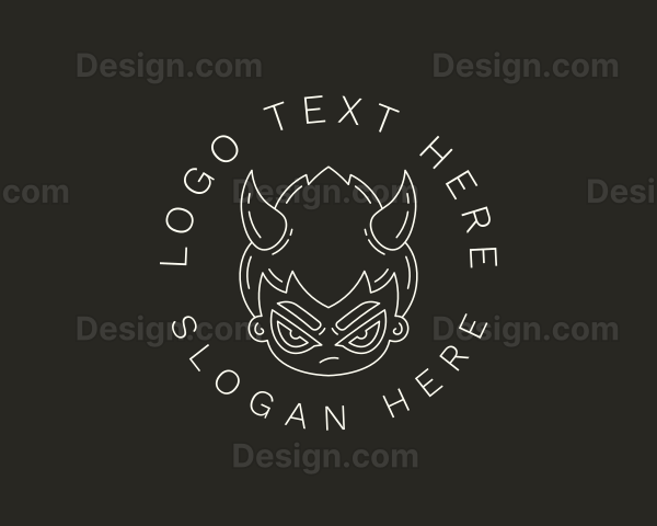 Angry Devil Boy Logo