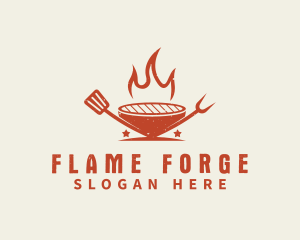 Flame Grill Restaurant logo design