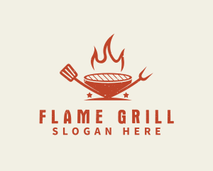 Flame Grill Restaurant logo design