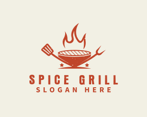 Flame Grill Restaurant logo design