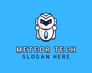 Futuristic Tech Robot logo design