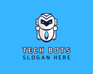 Futuristic Tech Robot logo design