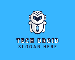 Futuristic Tech Robot logo design