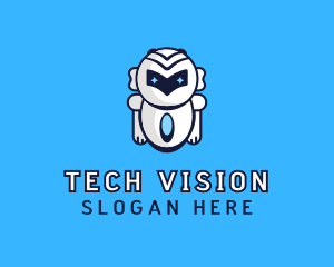 Futuristic Tech Robot logo design