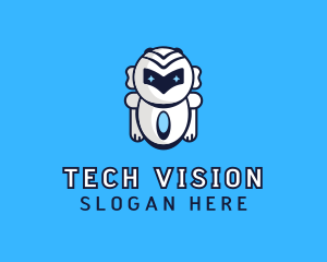 Futuristic Tech Robot logo