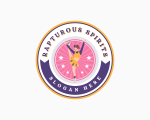 Sports Cheer Dancer logo design