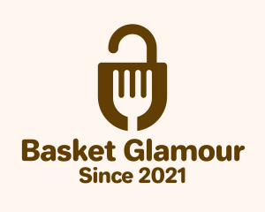 Fork Lock Basket  logo design