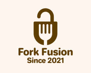 Fork Lock Basket  logo design