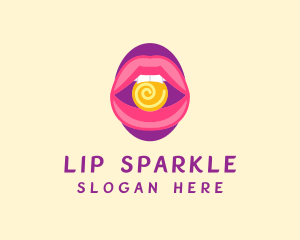 Sweet Feminine Lips logo design