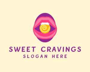 Sweet Feminine Lips logo design