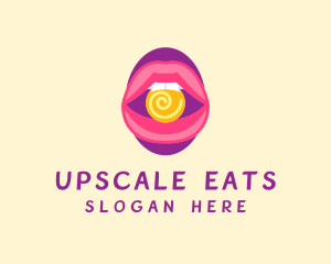 Sweet Feminine Lips logo design