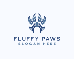 Zoo Wildlife Paw logo design