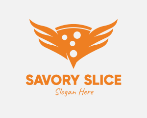 Hot Pizza Wings logo design