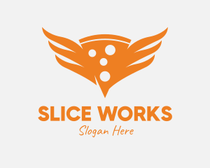 Hot Pizza Wings logo design