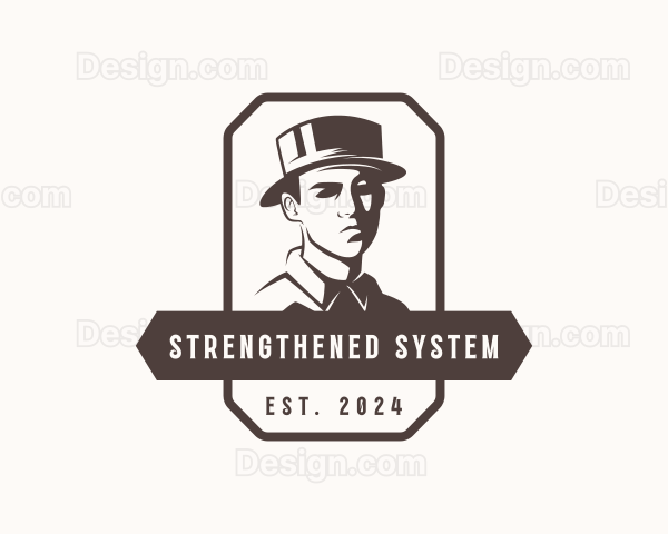 Man Retro Fashion Logo