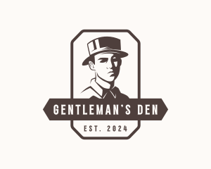 Man Retro Fashion logo design