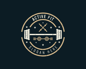 Gym Athletic Fitness logo design