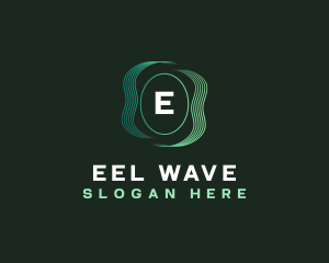 Wave Line Technology  logo design