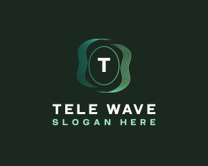 Wave Line Technology  logo design