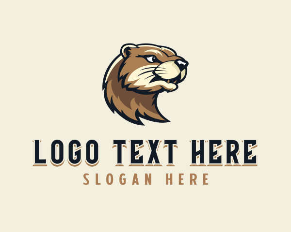 Otter logo example 2