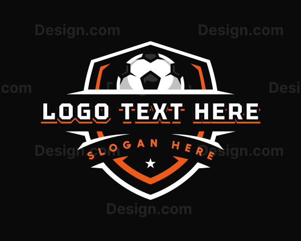 Sport Soccer Shield Logo