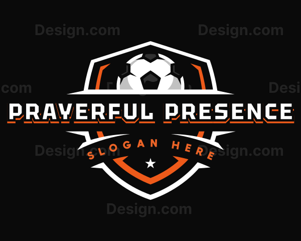 Sport Soccer Shield Logo