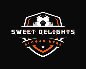 Sport Soccer Shield Logo