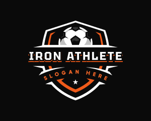 Sport Soccer Shield logo design