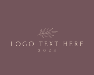 Simple Elegant Leaf logo
