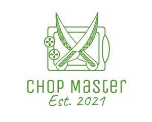 Chopping Board Knife  logo design