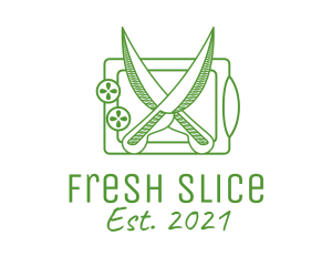 Chopping Board Knife  logo design