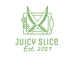 Chopping Board Knife  logo design