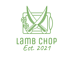 Chopping Board Knife  logo design