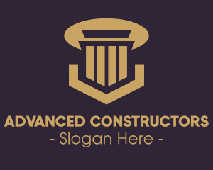 Elegant Pillar Concrete logo design