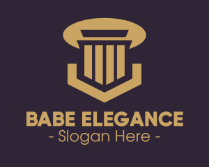 Elegant Pillar Concrete logo design