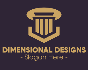 Elegant Pillar Concrete logo design