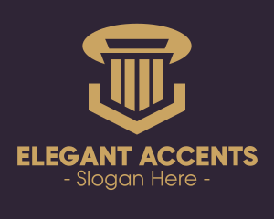 Elegant Pillar Concrete logo design