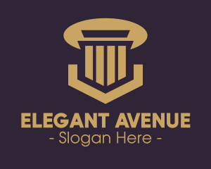 Elegant Pillar Concrete logo design