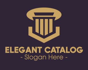 Elegant Pillar Concrete logo design