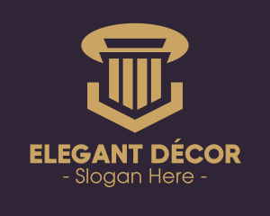Elegant Pillar Concrete logo design