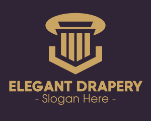 Elegant Pillar Concrete logo design