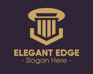 Elegant Pillar Concrete logo design