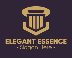 Elegant Pillar Concrete logo design