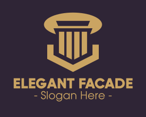 Elegant Pillar Concrete logo design